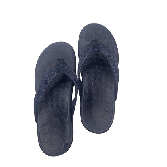 VIONIC Wave Navy Webbing Sandals Size 9M Orthotic Comfort - Picture 2 of 13